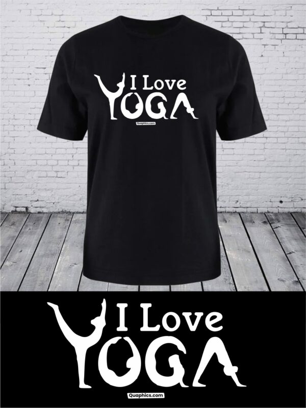 I Love Yoga T-shirt - Unisex Graphic Printed Tees